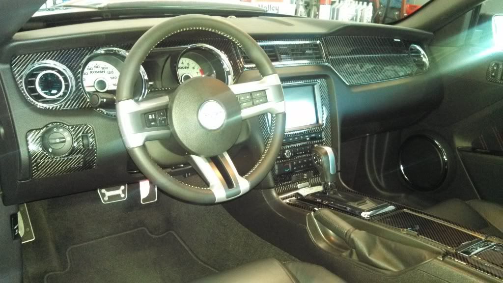 Carbon Fiber dash kit installed Modded Mustang Forums